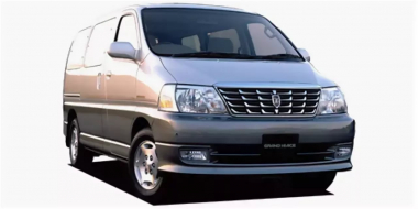 Коврики из экокожи 3D  Toyota Grand Hiace 1999-2002 2 ряд диван (правый руль)