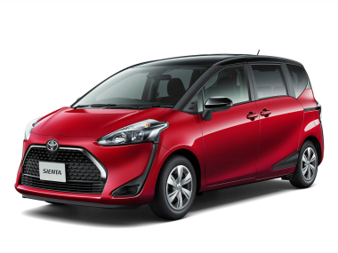 Коврики из экокожи 3D  Toyota Sienta II 2015-2021 Гибрид (правый руль)