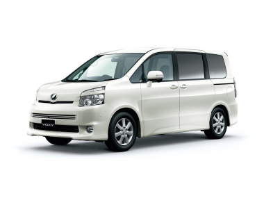 Коврики из экокожи 3D  Toyota Voxy II R70(2007-2013)(7 мест) комплектация с салазками и проходом*